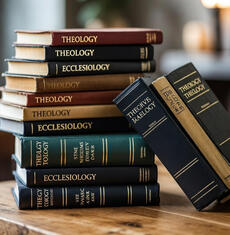 Theological books and study materials